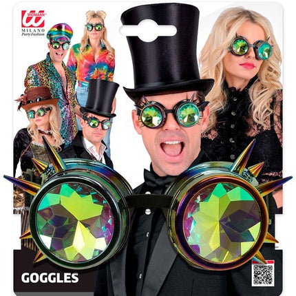 Steampunk Bril Holografisch van Widmann koop je bij Partywinkel