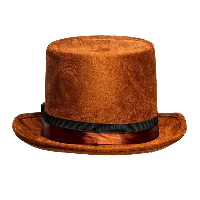 Steampunk Hoed Bruin van Boland koop je bij Partywinkel