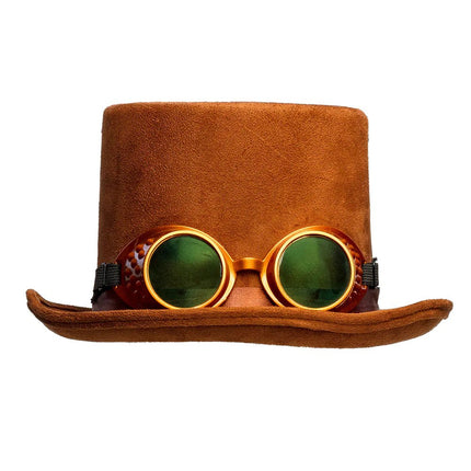 Steampunk Hoed Bruin van Boland koop je bij Partywinkel