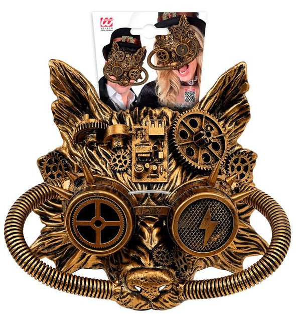 Steampunk Masker Goud Vos van Widmann koop je bij Partywinkel
