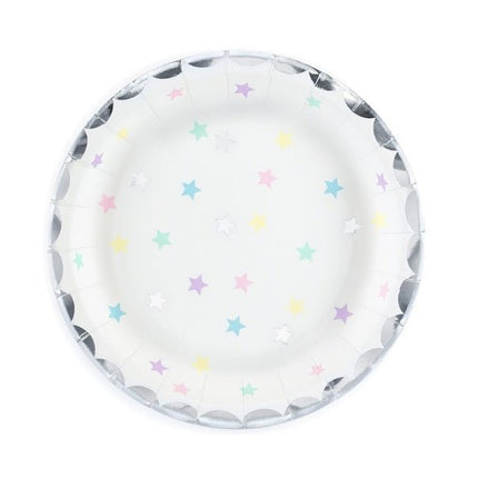 Ster Bordjes 18cm 6st van Partydeco koop je bij Partywinkel
