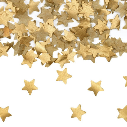 Ster Confetti Kanon Goud 20cm van Partydeco koop je bij Partywinkel