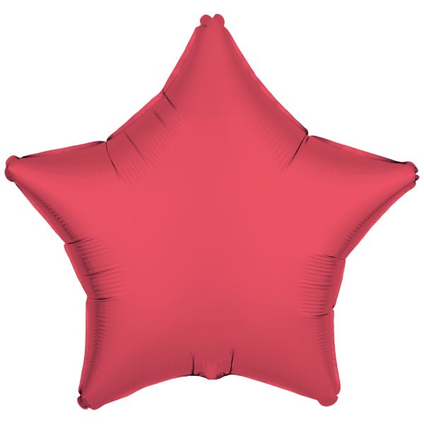Ster Helium Ballon Rood Neon Leeg 48cm van Riethmueller koop je bij Partywinkel