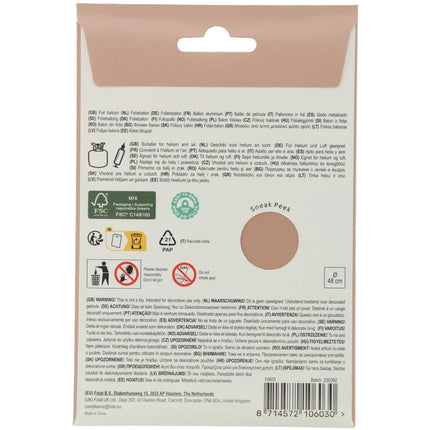 Ster Helium Ballon Roze Leeg 45cm van Folat koop je bij Partywinkel