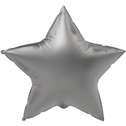 Ster Helium Ballon Zilver Leeg 45cm van Folat koop je bij Partywinkel