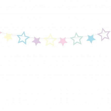 Sterren Slinger Gekleurd 1,4cm van Partydeco koop je bij Partywinkel