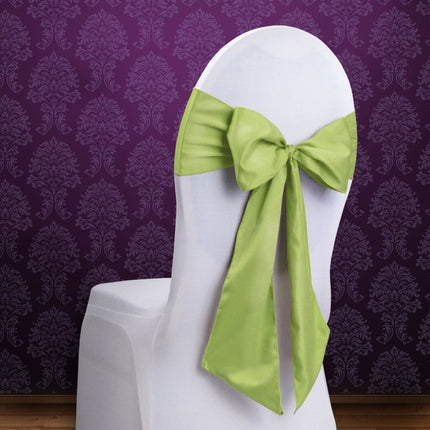 Stoelstrikken Lime Groen 2,75m 10st van Partydeco koop je bij Partywinkel