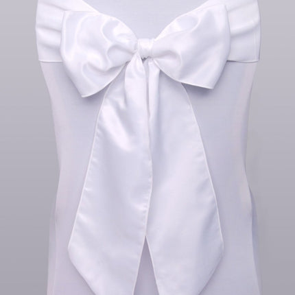 Stoelstrikken Wit 2,75m 10st van Partydeco koop je bij Partywinkel