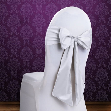 Stoelstrikken Wit 2,75m 10st van Partydeco koop je bij Partywinkel