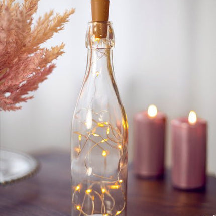 Stompkaars Rose Goud Metallic 12cm 6st van Partydeco koop je bij Partywinkel