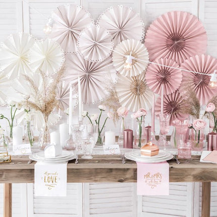 Stompkaars Rose Goud Metallic 12cm 6st van Partydeco koop je bij Partywinkel