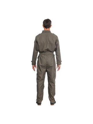 Straaljagerpiloot Jumpsuit Olijfgroen Heren van CHAKS koop je bij Partywinkel