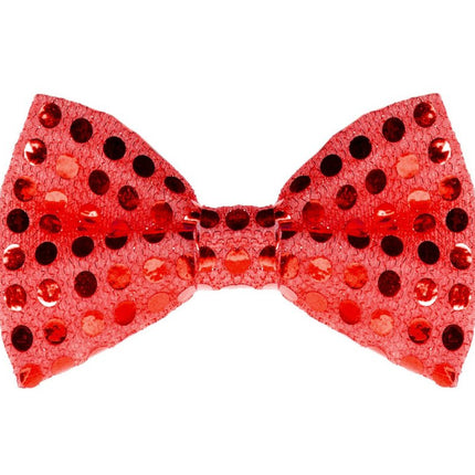 Rode Strik Pailletten van Wilbers & Wilbers koop je bij Partywinkel