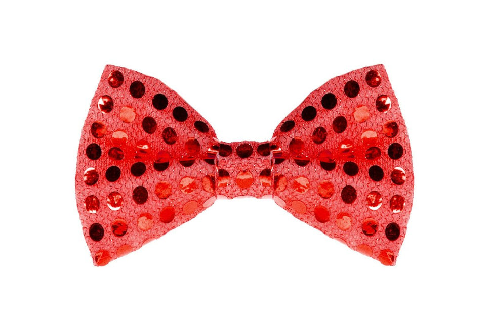 Rode Strik Pailletten van Wilbers & Wilbers koop je bij Partywinkel