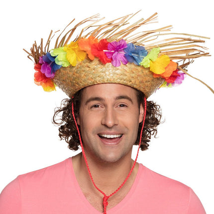 Strohoed Bloemen van Boland koop je bij Partywinkel