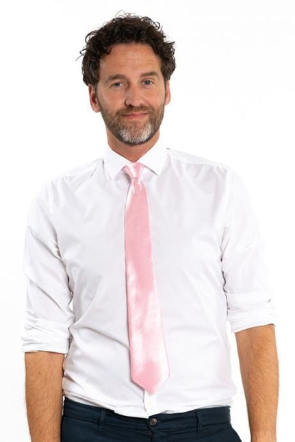 Stropdas Roze 50cm van Partychimp koop je bij Partywinkel