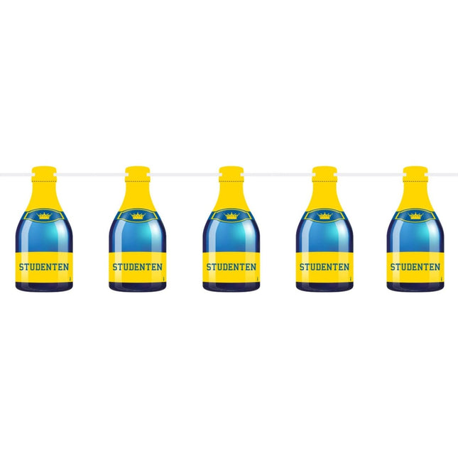 Studentenfeest Champagnefles Vlaggenlijn - 6 meter van Folat koop je bij Partywinkel