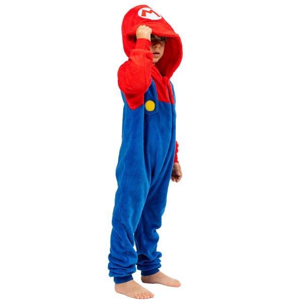 Super Mario Onesie Blauw Rood Kind van Riethmueller koop je bij Partywinkel