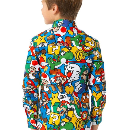 Super Mario Overhemd Jongen OppoSuits van OppoSuits koop je bij Partywinkel