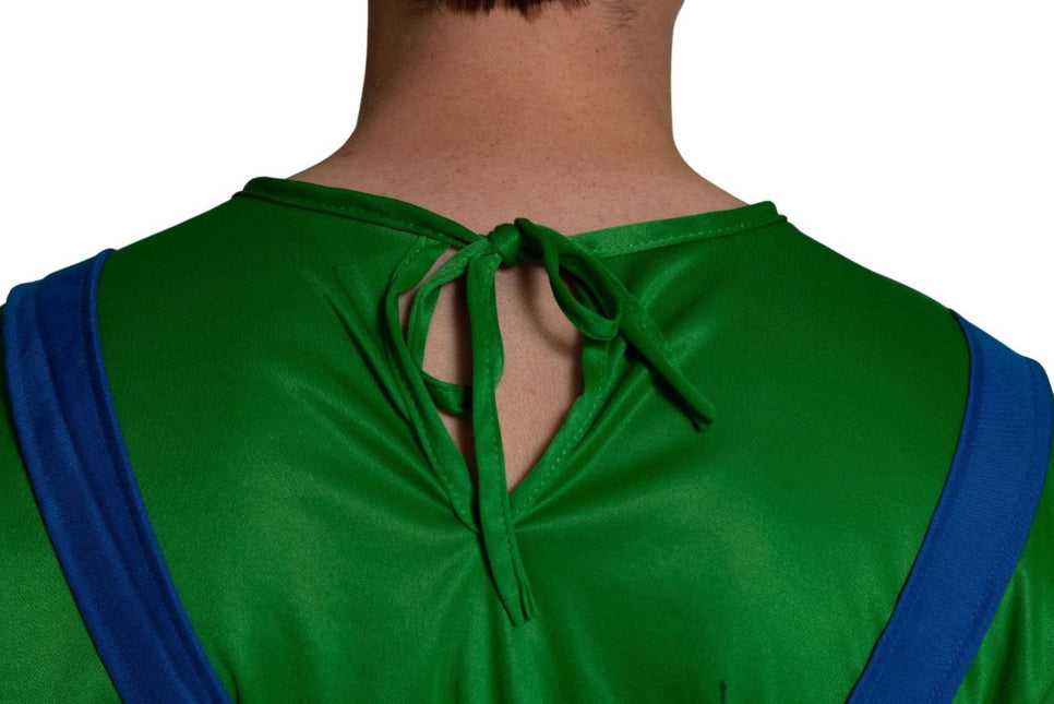 Super Mario Pak Groen Blauw Heren Luigi van PartyXclusive koop je bij Partywinkel