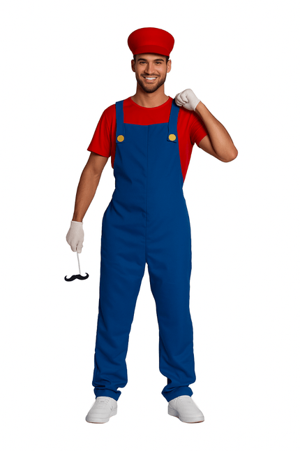 Super Mario Pak Rood Blauw Heren van PartyXclusive koop je bij Partywinkel
