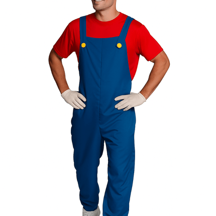 Super Mario Pak Rood Blauw Heren van PartyXclusive koop je bij Partywinkel