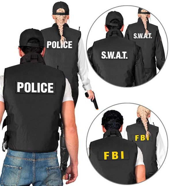 Swat vest fbi /politie van Widmann koop je bij Partywinkel