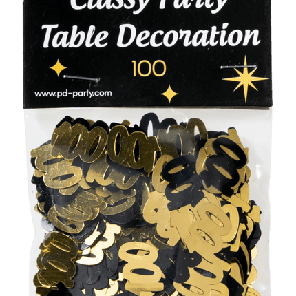 Tafelconfetti 100 Jaar 20gr van Paper Dreams koop je bij Partywinkel
