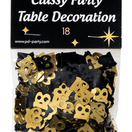 Tafelconfetti 18 Jaar 20gr van Paper Dreams koop je bij Partywinkel