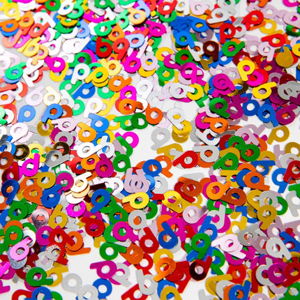 Tafelconfetti 9 Jaar Gekleurd van WeFiesta koop je bij Partywinkel