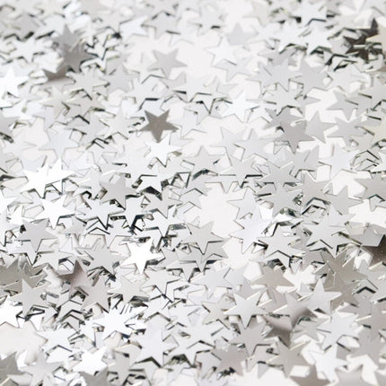 Tafelconfetti Ster Zilver van WeFiesta koop je bij Partywinkel
