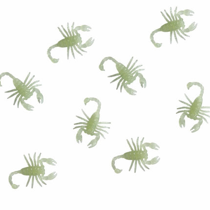 Tafeldecoratie Schorpioenen Glow In Teh Dark 6cm 8st van Fiestas Guirca koop je bij Partywinkel