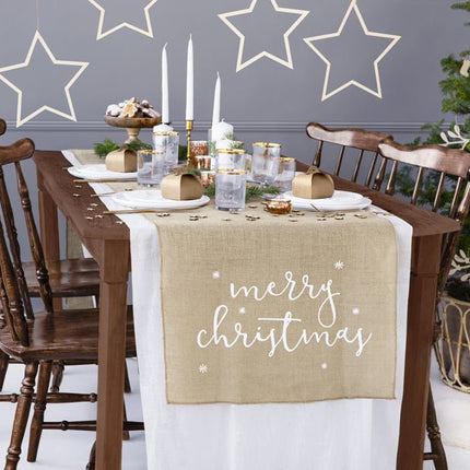 Tafelloper Creme 5m van Partydeco koop je bij Partywinkel