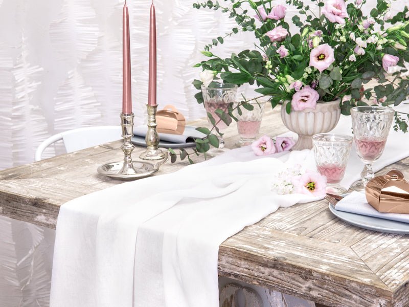 Tafelloper Creme 5m van Partydeco koop je bij Partywinkel