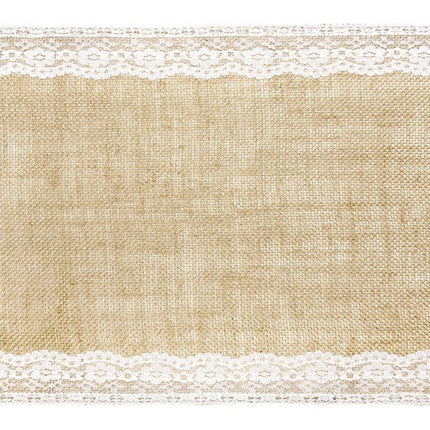 Tafelloper Jute 2,75m van Partydeco koop je bij Partywinkel