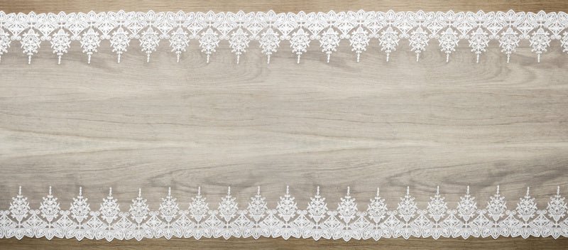 Tafelloper Kant Wit 45cm 9m van Partydeco koop je bij Partywinkel