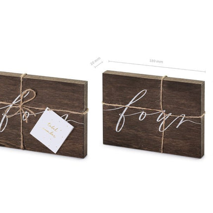 Tafelnummer Four 18cm van Partydeco koop je bij Partywinkel