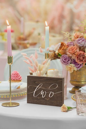 Tafelnummer Two 18cm van Partydeco koop je bij Partywinkel