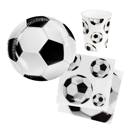Tafelset Voetbal (6 bordjes, 6 bekertjes, 12 servetten) van Boland koop je bij Partywinkel