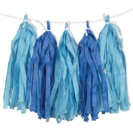 Tassel Slinger Blauw 2,7m van Unique koop je bij Partywinkel