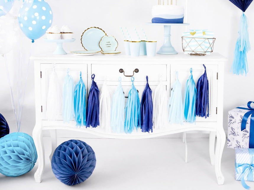 Tassel Slinger Blauw 2m van Partydeco koop je bij Partywinkel