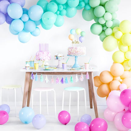Tassel Slinger Gekleurd Parelmoer 1,2m van Partydeco koop je bij Partywinkel