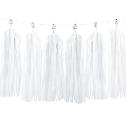 Tassel Slinger Wit 2m van Partydeco koop je bij Partywinkel