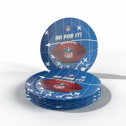 NFL Borden Blauw Rood 23cm 6st
