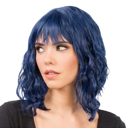 Tessa Pruik Blauw 35cm