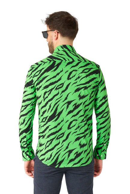 Tijger Groen Overhemd Heren OppoSuits van OppoSuits koop je bij Partywinkel