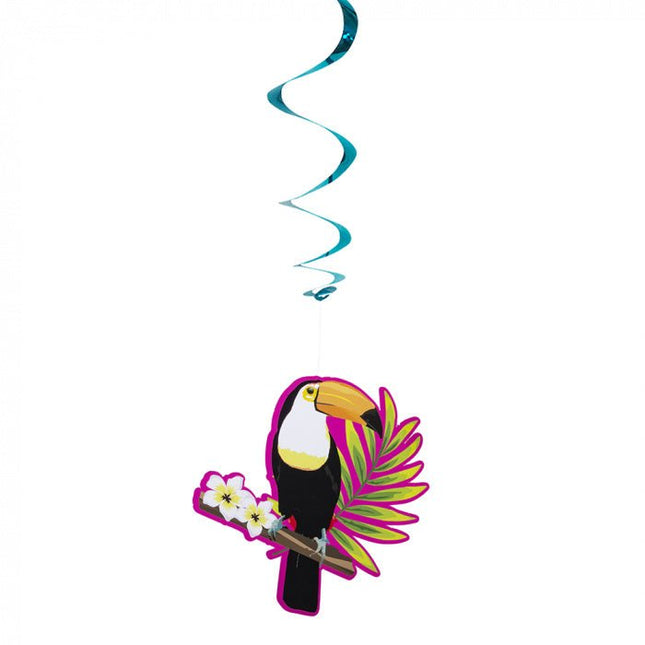 Toekan Hangdecoratie 85cm 2st van Boland koop je bij Partywinkel