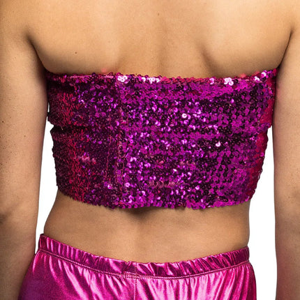 Top Sparkle roze (M/L stretch) van Boland koop je bij Partywinkel