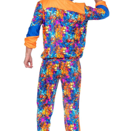 Blauw Oranje Trainingspak Fout Heren 2 delig van Wilbers & Wilbers koop je bij Partywinkel