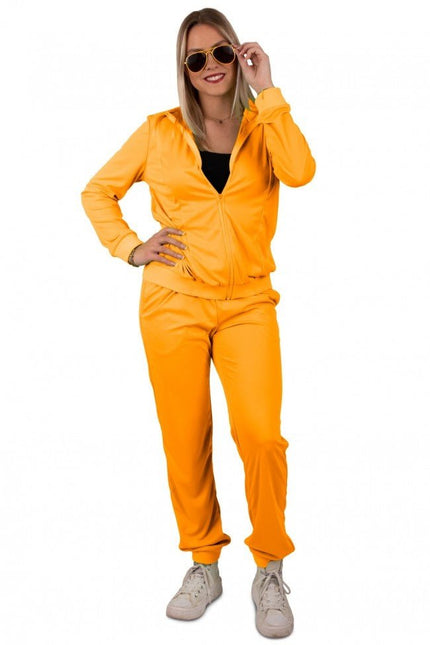 Trainingspak Dames Neon Oranje van PartyXplosion koop je bij Partywinkel